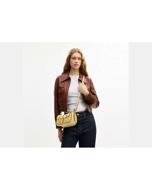 Sac Waverly À Double Fermeture Turnlock COACH en coloris Black