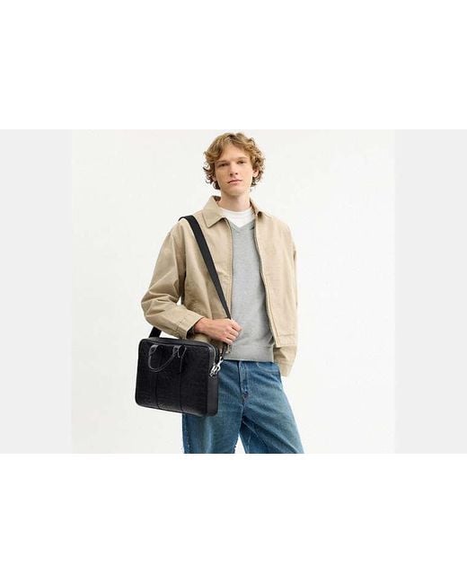 COACH Black Austin Brief for men