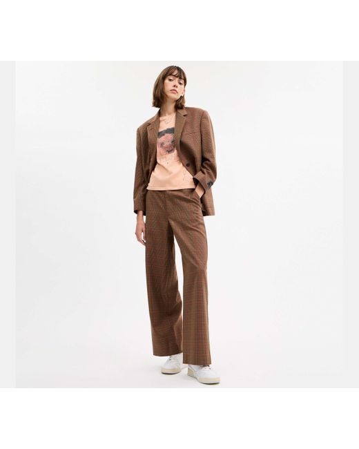 Blazer Extragrande Con Una Botonadura COACH de color Black