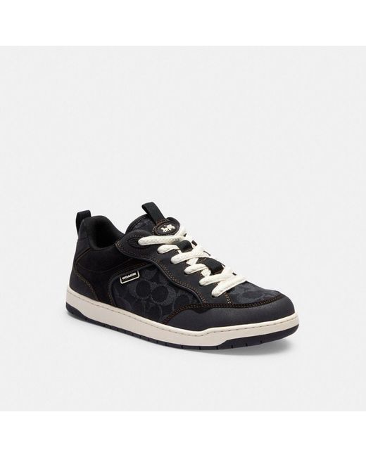 COACH Black C203 Denim Sneaker for men