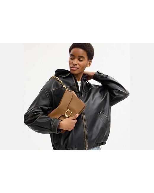 COACH Black Chain Tabby Shoulder Bag