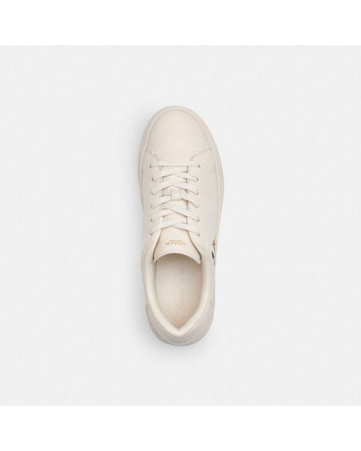 COACH White Disney X High Line Sneaker With Mickey Mouse