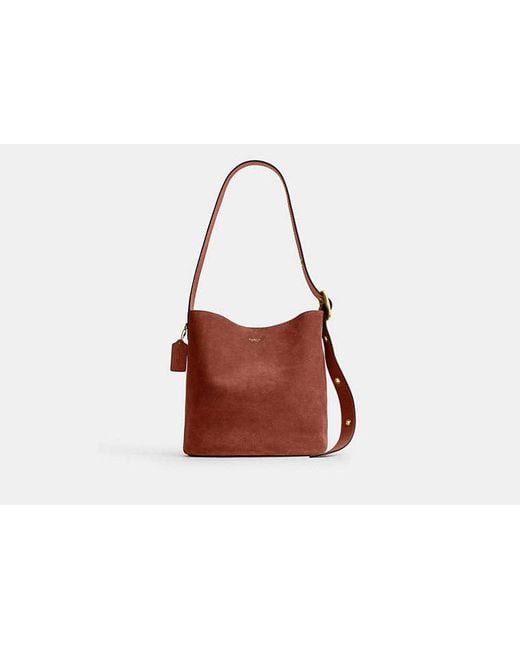 COACH Black Bleecker Bucket Bag