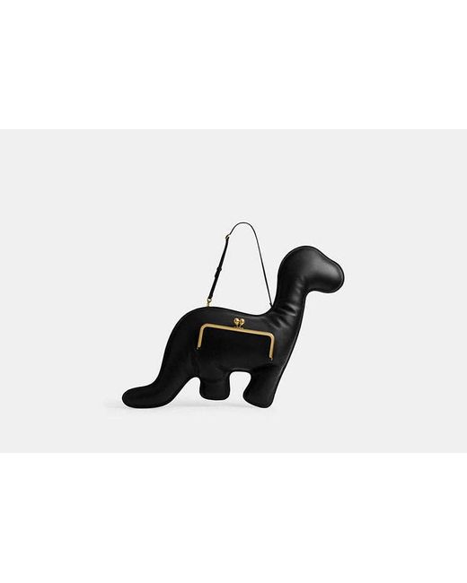COACH Black Dino Kisslock Frame Bag