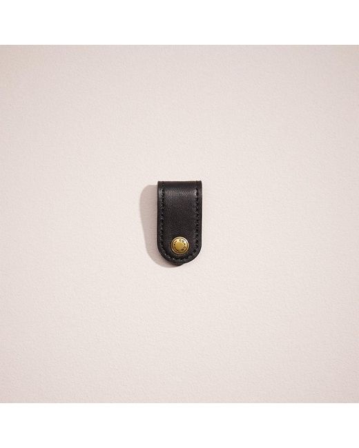 COACH Remade Cord Clip in Pink | Lyst