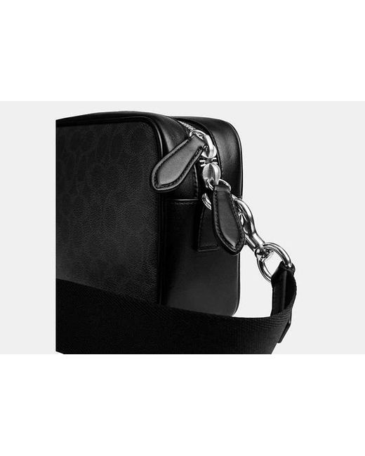 COACH Black Radio Camera Bag for men