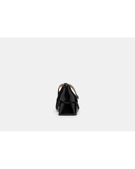 COACH Black Angelina T-Strap Mary Jane