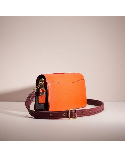 COACH Orange Upcrafted Tabby Shoulder Bag 26