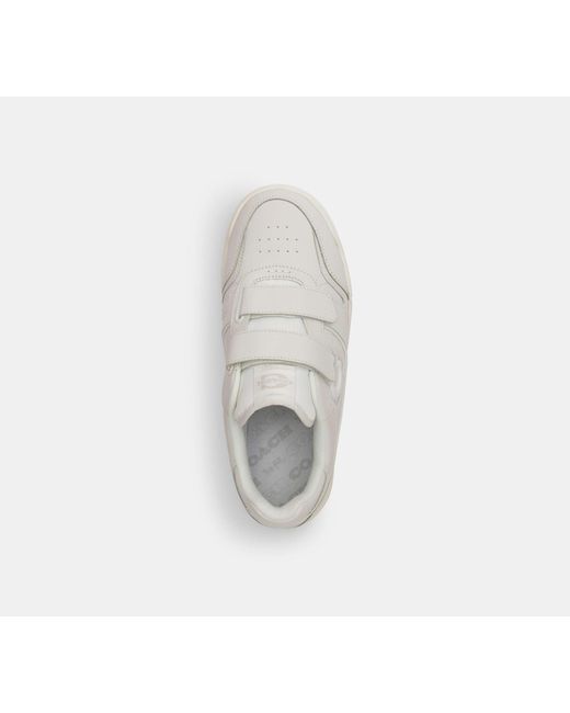 COACH White Double Strap Soho Sneaker