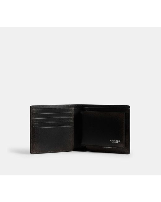COACH Black 3-In-1 Wallet for men