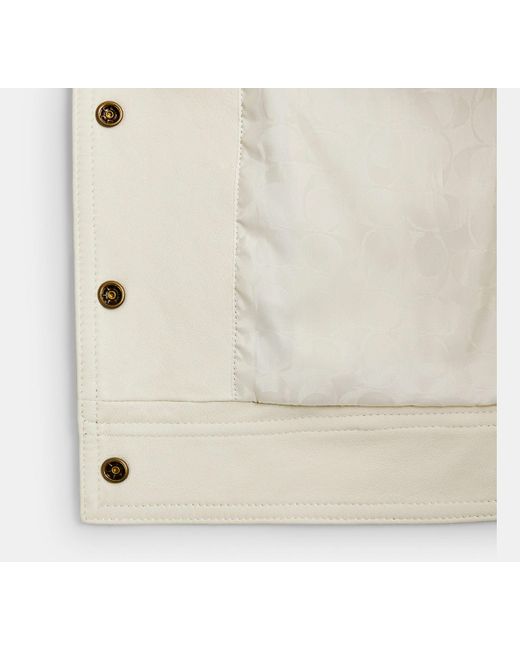 COACH Black Heritage C Shrunken Jacket