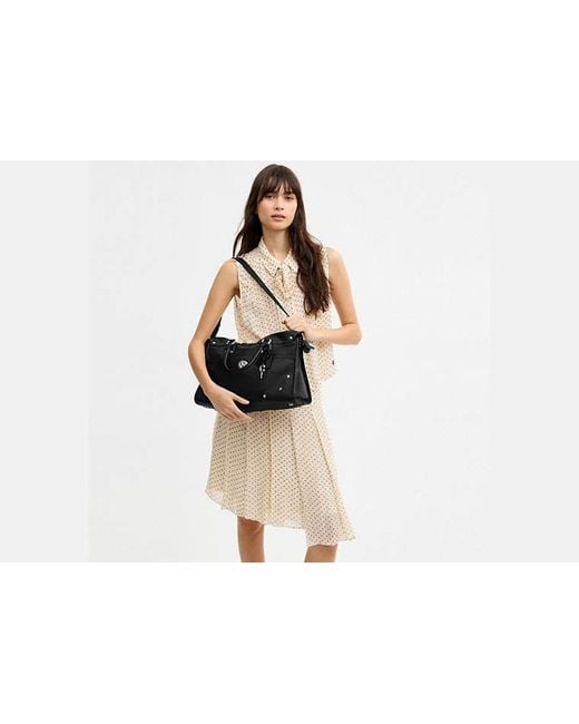 COACH Black Rhyder Satchel Bag 38