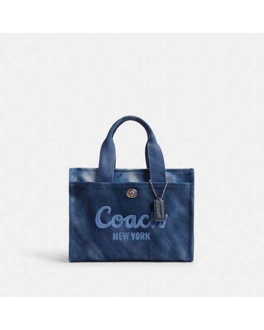 トートバッグ Coach Tie Dye Cargo Tote Bag 26 - Coach - Cotton - Blue COACH® | Cargo Tote Bag With Tie Dye