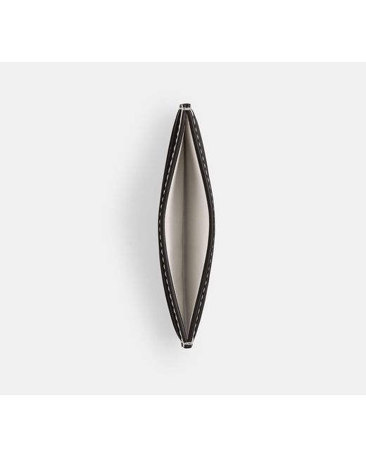 COACH Black Essential Card Case With Sticker Print