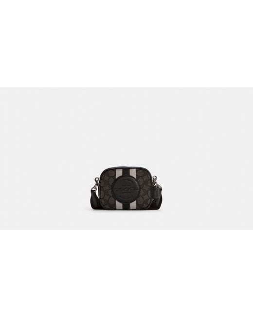 COACH Black Mini Dempsey Camera Bag | Cotton