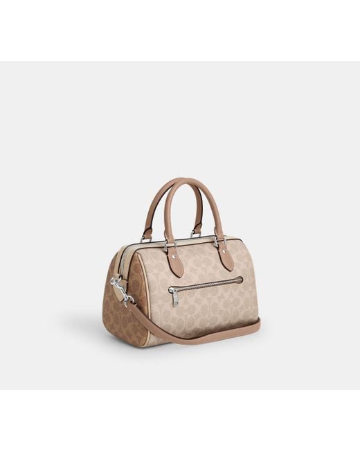 COACH Black Rowan Satchel Bag
