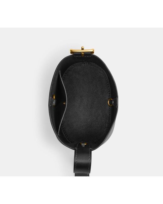 Borsa A Secchiello Bleecker 21 di COACH in Black