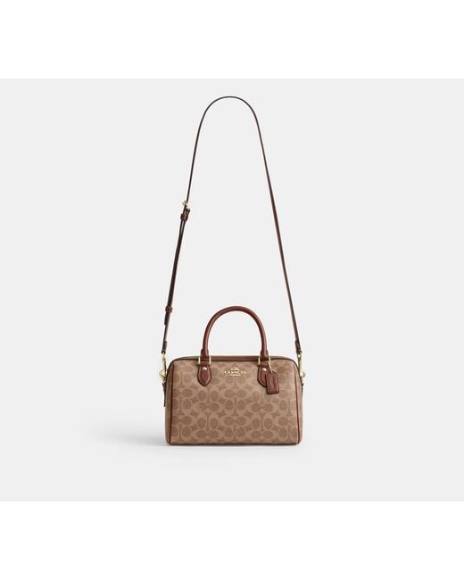 COACH Black Rowan Satchel Bag