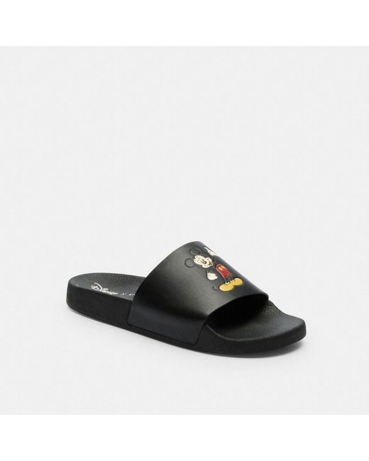 COACH Black Disney X Slide With Mickey Mouse for men