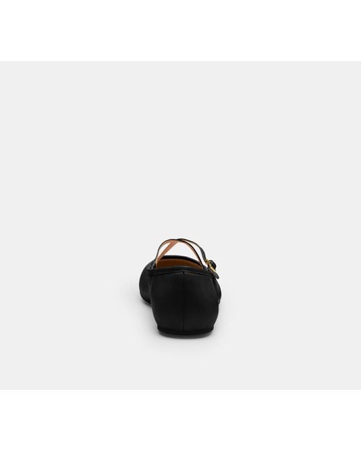 COACH Black Phoebe Ballet Flat