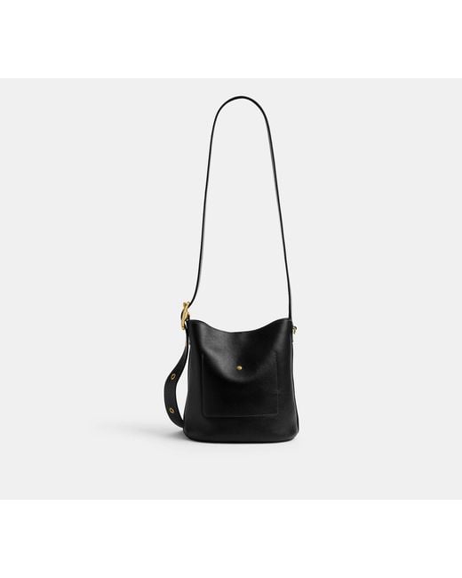 COACH Black Bleecker Bucket Bag 21
