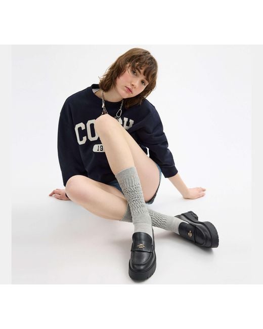 COACH Black Ruthie Loafer
