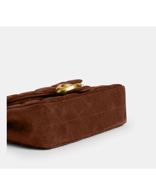 COACH Brown Tabby Schultertasche 26 Mit Steppung