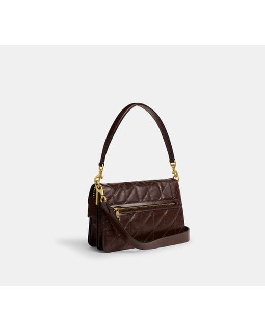 Borsa A Tracolla Tabby Con Catena Trapuntata di COACH in Black