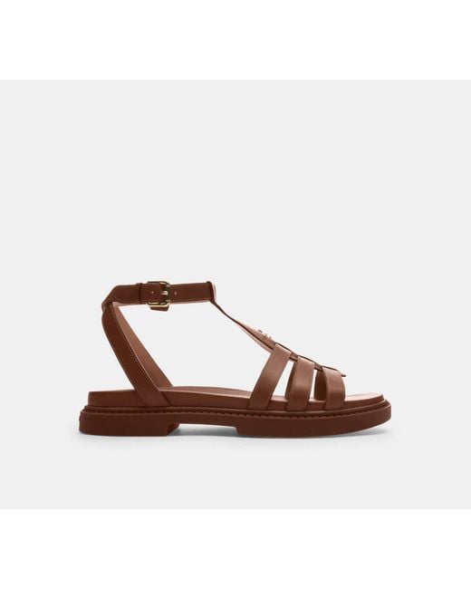 COACH Black Franny Sandal
