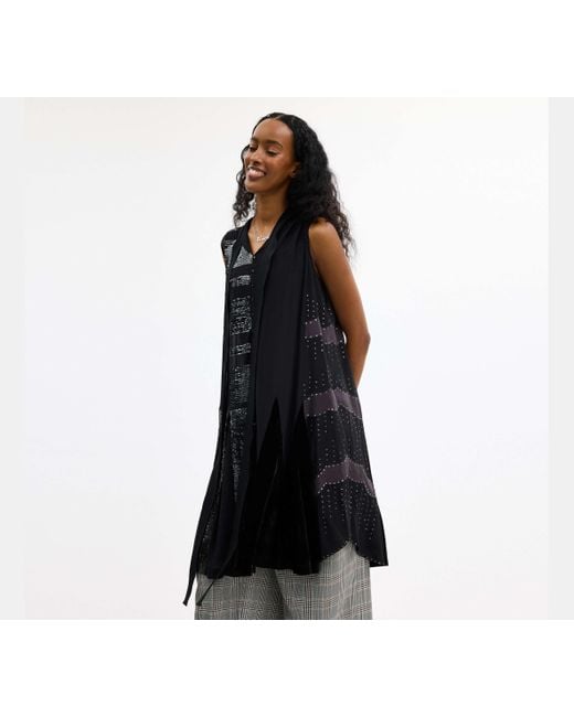 COACH Black Embellished Dress