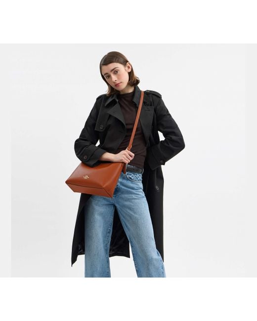 Borsa A Tracolla Laurel di COACH in Brown