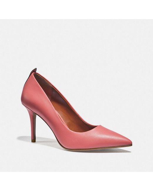 COACH Waverly Pump in Pink Lyst