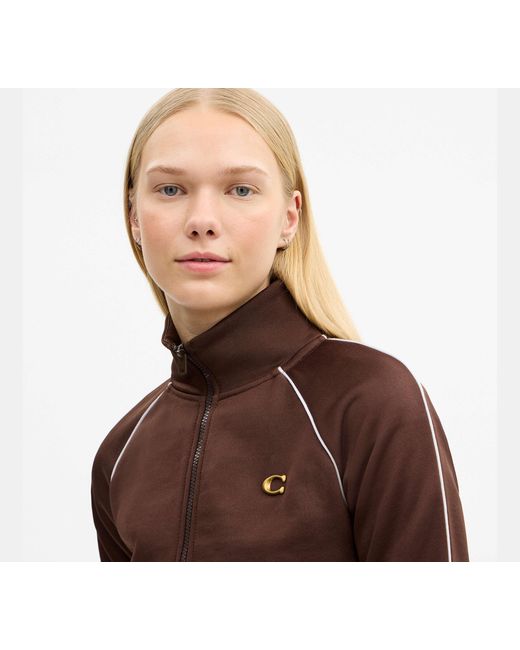 COACH Black Full Zip Track Jacket