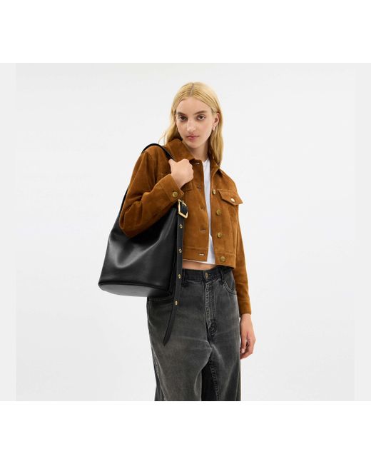 Borsa A Secchiello Bleecker di COACH in Black