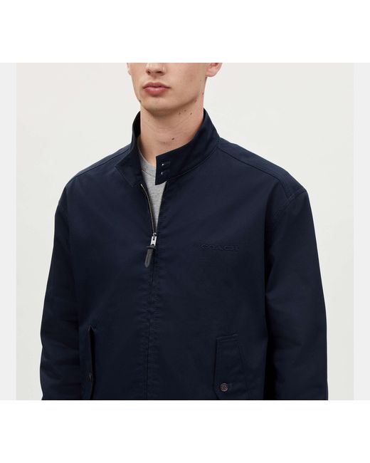 COACH Blue Harrington Jacket for men