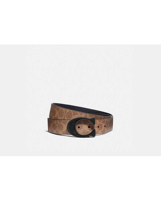 Cinturón Reversible COACH de hombre de color Black