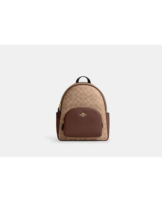 COACH Brown Court Backpack