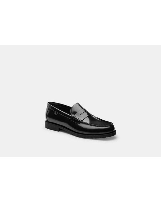COACH Black Reagan Loafer for men