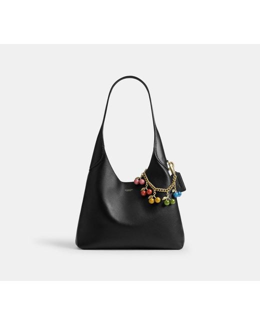COACH Black Cherries Motif Chain Bag Charm