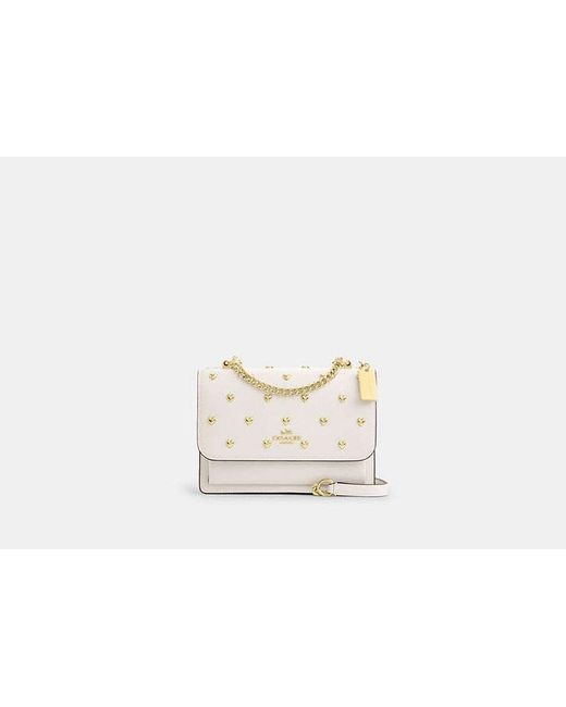 COACH Black Klare Crossbody Bag With Heart Rivets
