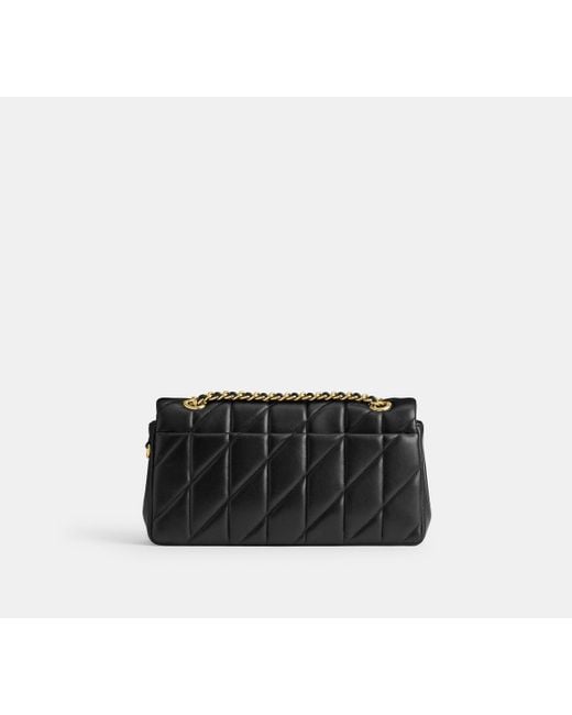 COACH Black Tabby Schultertasche 26 Mit Bauschiger Steppung