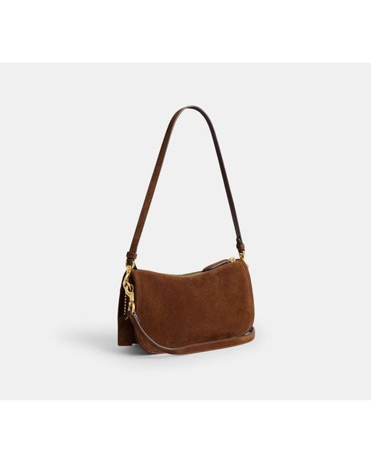 COACH Black Twin Turnlock Waverly Bag