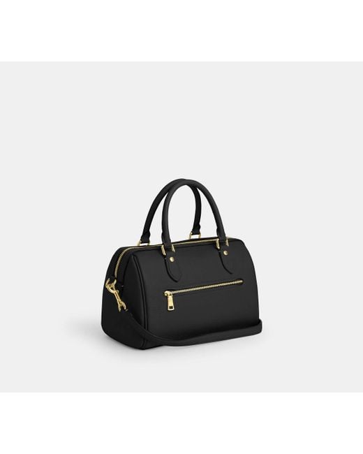 COACH Black Rowan Satchel Bag