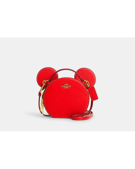 COACH Red Disney X Coach Mickey Mouse Ear Bag