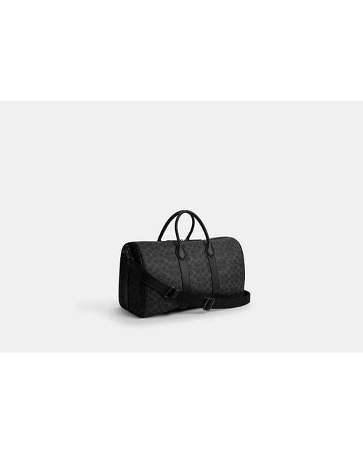 Sac Compass 45 En Toile Exclusive COACH pour homme en coloris Black