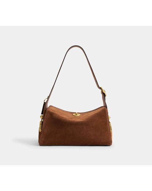 COACH Black Turnlock Haversack Bag