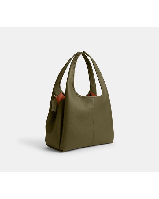 COACH Green Lana Shoulder Bag