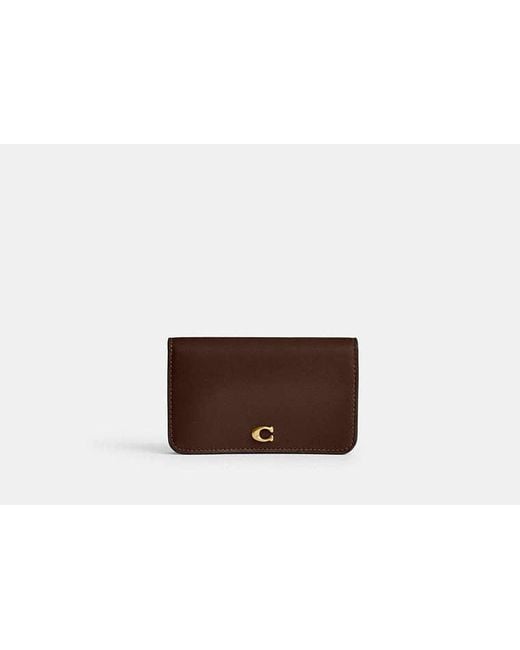 COACH Brown Slim Cardholder
