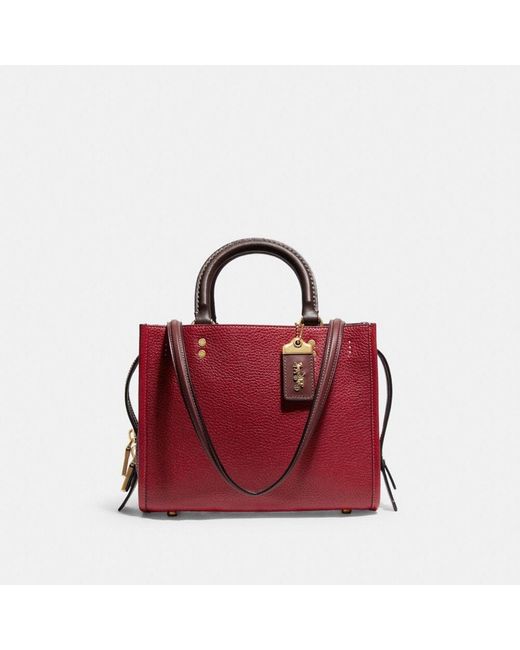 COACH Red Rogue 25 In Colorblock