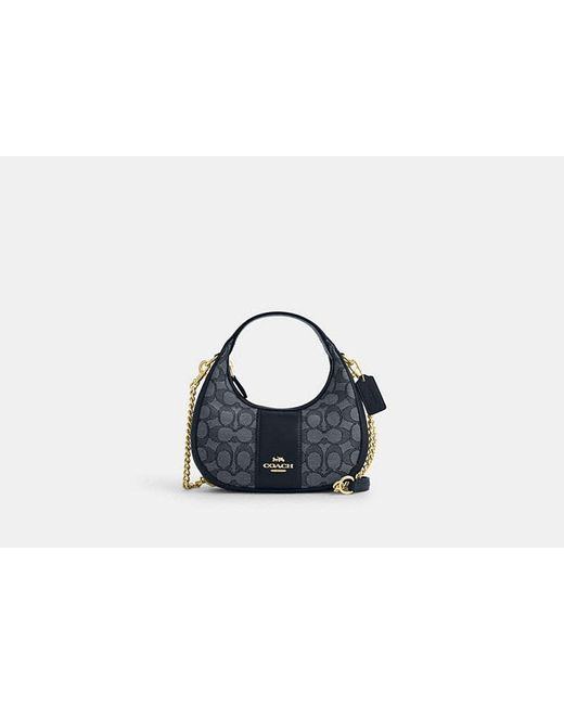 COACH Black Carmen Mini Crossbody Bag